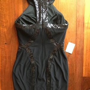 Navy Couture Cocktail Dress NWT